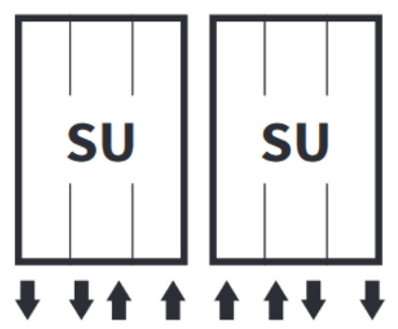 Těleso koupelnové trubkové Isan Mapia Light Plus 1200 x 600 mm, 655 W, univerzální připojení, sněhově bílá RAL 9016