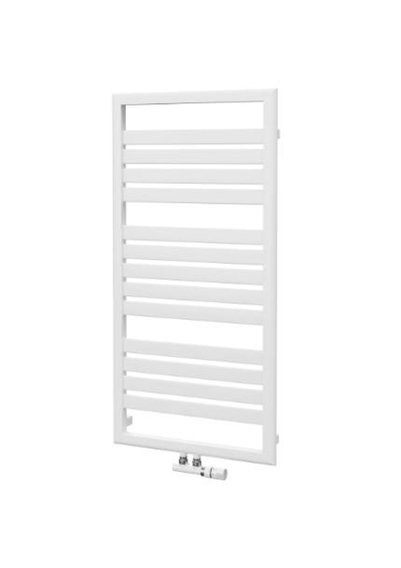 Těleso koupelnové trubkové Isan Mapia Light Plus 1200 x 600 mm, 655 W, univerzální připojení, sněhově bílá RAL 9016
