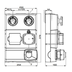 Čerpadlová skupina ESBE GRA212, DN25, Grundfos UPM3 AUTO 25-50 130 mm, ARA661+VRG432-25-G