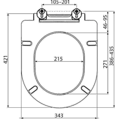 WC sedátko Alcadrain (Alcaplast) Duroplast A678S