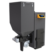 Kotel automatický na uhlí Benekov B16 Economix se zásobníkem 180 l vlevo, výkon 15 kW