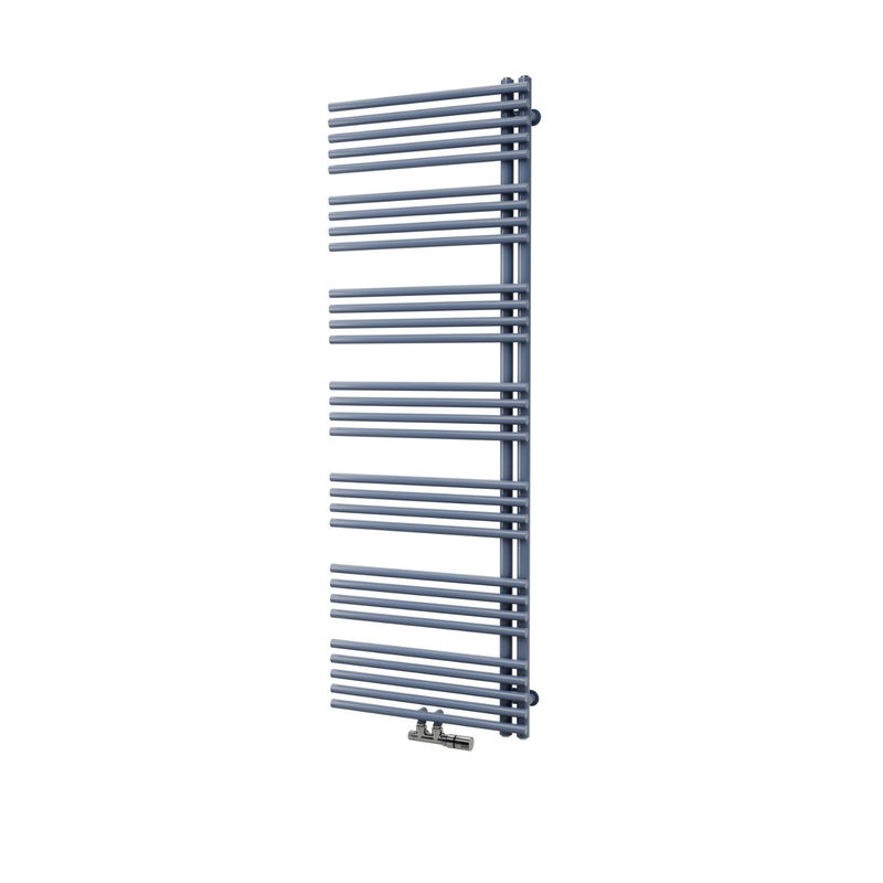 Těleso koupelnové trubkové Isan Calypso 1246 x 600 mm, 600 W, levé, elektrické s regulátorem Mini PW, sněhově bílá RAL 9016