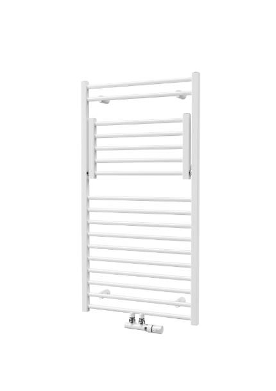 Těleso koupelnové trubkové Isan Flexi 1135 x 30 mm, 492 W, klasické připojení, sněhově bílá RAL 9016