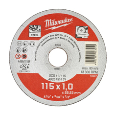 Kotouč řezný na kov Milwaukee Contractor 115 x 1,0 mm