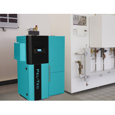 Kotel ocelový teplovodní na pelety Centrometal PelTec - L 48 kW s lamda sondou