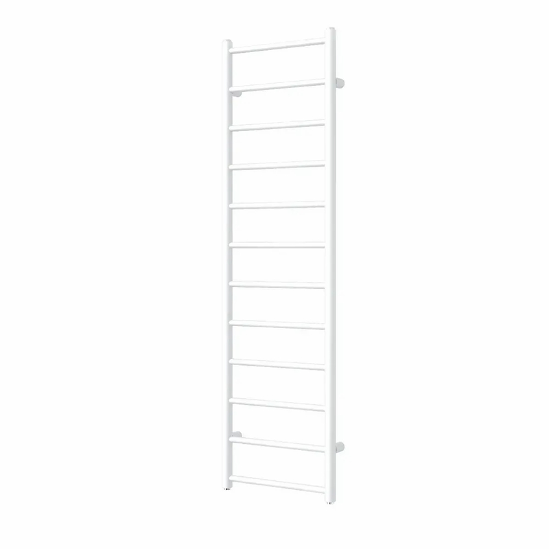 Těleso koupelnové trubkové Isan Aura 1140 x 300 mm, 284 W, elektrické se základní topnou tyčí Z, sněhově bílá RAL 9016