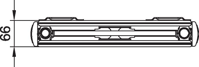 Radiátor vertikální Kermi therm-x2 Verteo Plan PSN 20 univerzální připojení 1400 x 500 mm, 1024 W, bílý