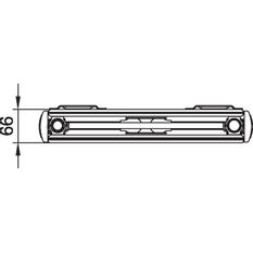 Radiátor vertikální Kermi therm-x2 Verteo Plan PSN 20 univerzální připojení 1400 x 500 mm, 1024 W, bílý