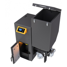 Kotel automatický na uhlí Benekov B16 Premium se zásobníkem 180 l vpravo, výkon 15 kW