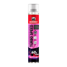 Rychleschnoucí PU lepidlo Den Braven Turbo Speed pistolová dóza 750 ml, žlutá