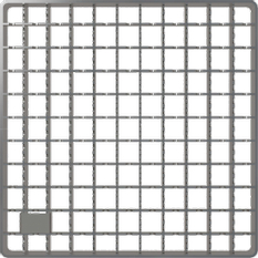 Krycí rošt Alcadrain (Alcaplast) pro bodovou vpust 150 x 150, nerez AISI 304 APR-R21-150-150