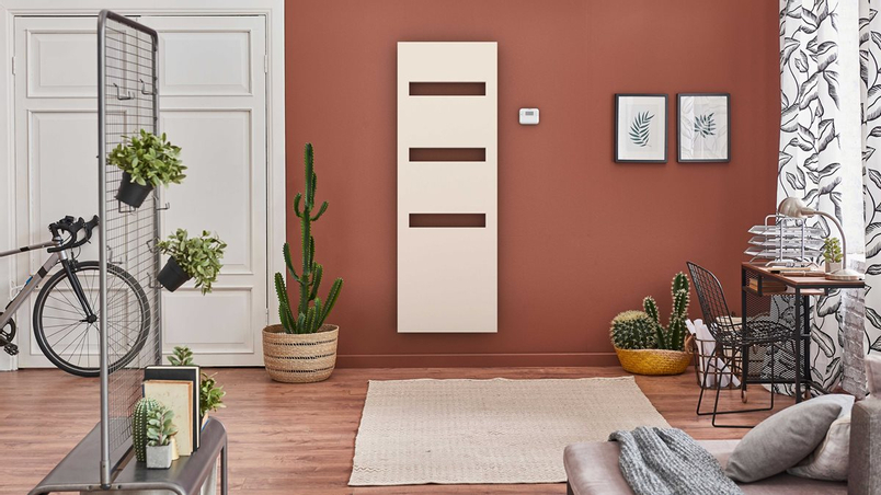 Těleso koupelnové elektické Isan E-Cult 1765 x 606 mm, 750 W, elektrické s topnou fólií, sněhově bílá RAL 9016