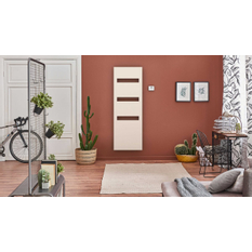 Těleso koupelnové elektické Isan E-Cult 1765 x 606 mm, 750 W, elektrické s topnou fólií, sněhově bílá RAL 9016