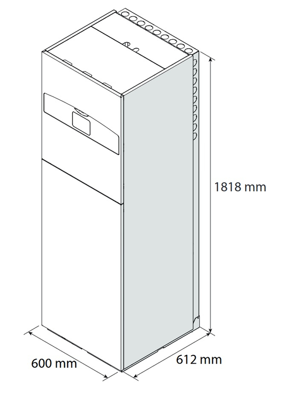Sestava tepelného čerpadla Ariston Split Nimbus Compact 80 S NET, 8 kW, 230 V, chladivo R32