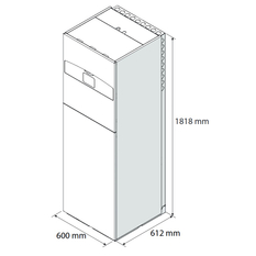 Sestava tepelného čerpadla Ariston Split Nimbus Compact 80 S-T NET, 8 kW, 400 V, chladivo R32