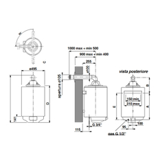 Ohřívač plynový nástěnný Ariston S/SGA BF X 80 EE, 75L, 3,68KW