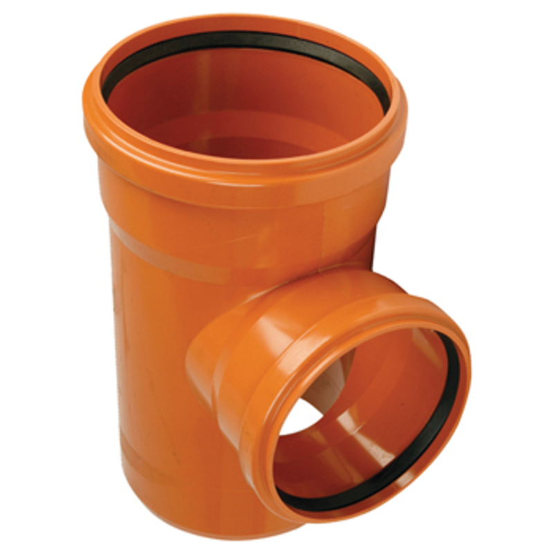 Odbočka kanalizační Wavin PVC-U KGEA 87°, DN 315 x 200, oranžová