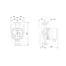 Čerpadlo oběhové Grundfos ALPHA2 25-40 N 130 1x230V 50Hz 6H