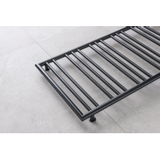 Těleso koupelnové PMH Sorano Frame 500 x 1630 mm, 420 W, středové i klasické připojení, Černá pololesklá RAL 9017