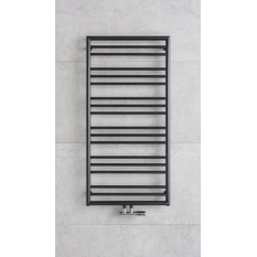 Těleso koupelnové PMH Sorano Frame 500 x 1630 mm, 420 W, středové i klasické připojení, Černá pololesklá RAL 9017