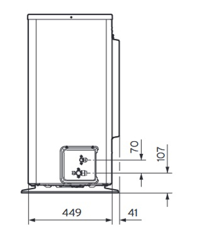 Čerpadlo tepelné Vaillant aroTHERM split VWL 105/5 AS 400V venkovní jednotka vzduch/voda