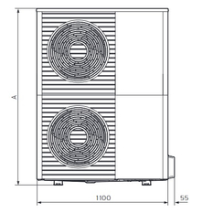 Čerpadlo tepelné Vaillant aroTHERM split VWL 105/5 AS 400V venkovní jednotka vzduch/voda