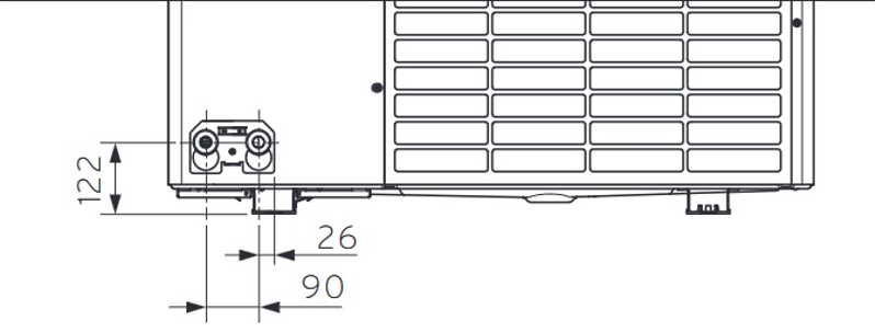 Sestava Vaillant aroTHERM plus monoblok tepelné čerpadlo VWL 75/6 230V + hydraulická jednotka VWZ MEH 97/6 + oddělovací výměníkVWZ MWT 150