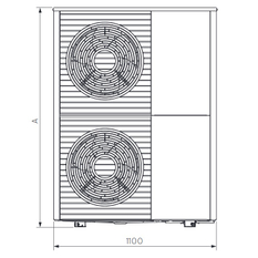 Sestava Vaillant aroTHERM plus monoblok tepelné čerpadlo VWL 105/6 400V + hydraulická jednotka VWZ MEH 97/6 + oddělovací výměníkVWZ MWT 150