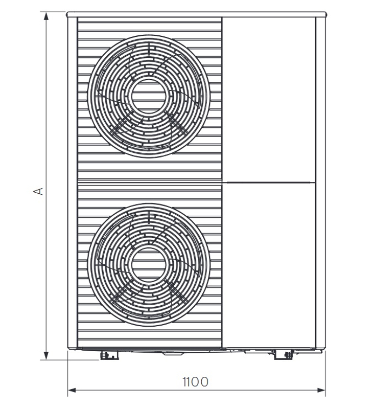 Čerpadlo tepelné Vaillant aroTHERM plus MONOBLOK VWL 105/6 400V venkovní jednotka vzduch/voda