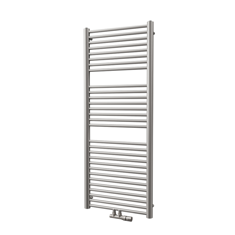 Těleso koupelnové trubkové Isan Silla Inox 1495 x 600 mm, 545 W, elektrické s regulátorem Mini PW, nerez