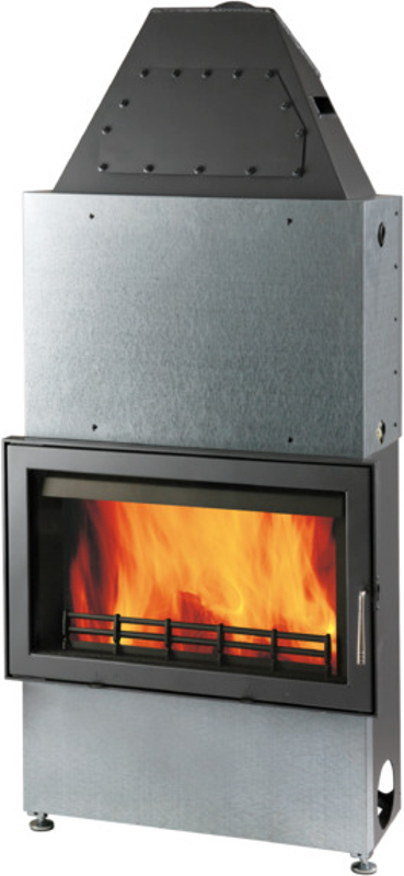 Vložka krbová s výměníkem Haas+Sohn Novara 17, výkon výměníku 10,8 kW antracit