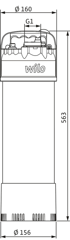 Plně zaplavitelné čerpadlo Wilo Extract FIRST 304 (1-fázový 230 V, 50 Hz)