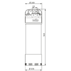 Plně zaplavitelné čerpadlo Wilo Extract FIRST 304 (1-fázový 230 V, 50 Hz)