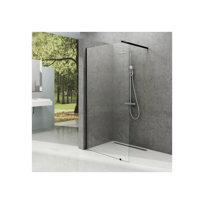 Sprchový kout Ravak Walk-In Wall 60, černá+transparent