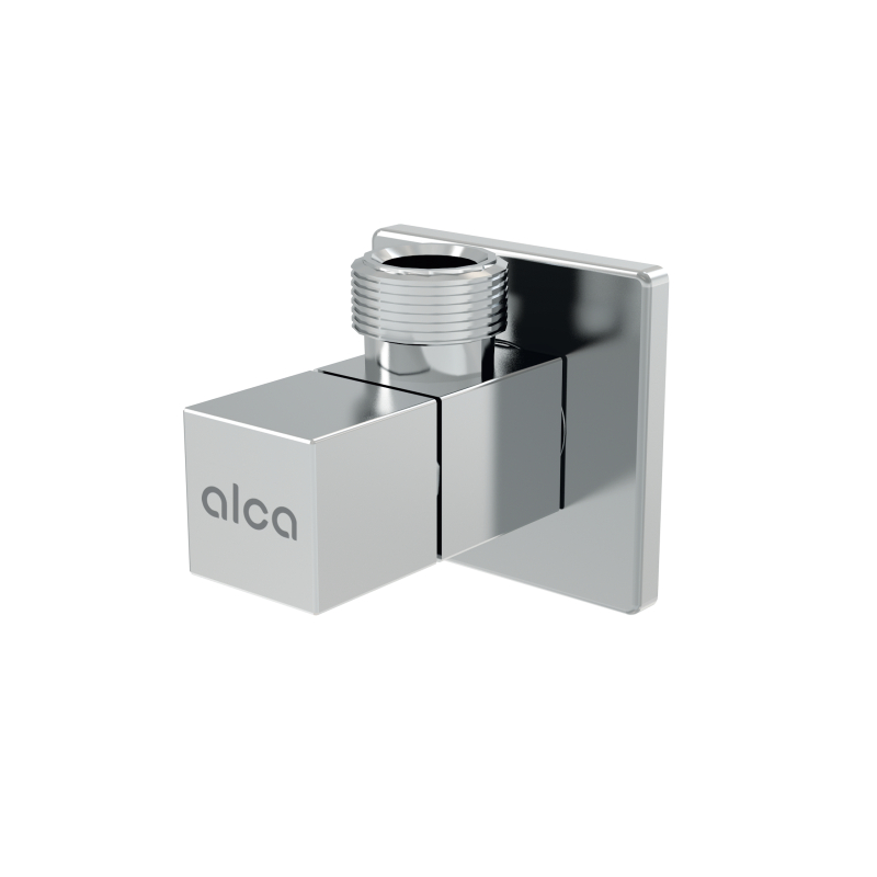 Ventil rohový Alcadrain (Alcaplast) 1/2˝ x 1/2˝, hranatý ARV004