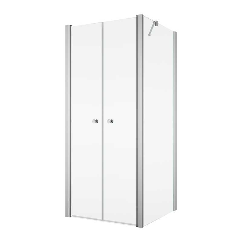 Boční stěna Ronal Solino v 90° 800 x 2000 mm, aluchrom/sklo čiré