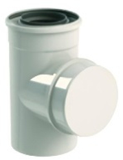 Revizní T-kus Almeva LIL DN 200/300, černá