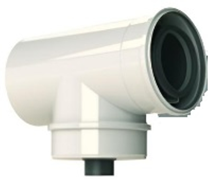 Revizní T-kus s odtokem Almeva LIL DN 200/300, černá