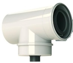 Revizní T-kus s odtokem Almeva LIL DN 200/300, černá