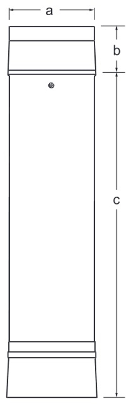 Trubka s hrdlem, 0,5m Almeva LAB DN 200/300, černá