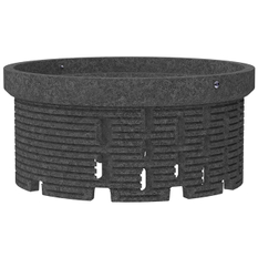 Prodlužovací nástavec HL Hutterer & Lechner, pr. 350mm, h = 25-150mm, ke kontrolní a drenážní šachtě HL635N(.0) pro zelené, zatěžované a provozní střechy - terasy