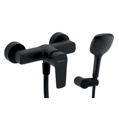 Sprchová nástěnná baterie METALIA 58 ECO, 150 mm, černá