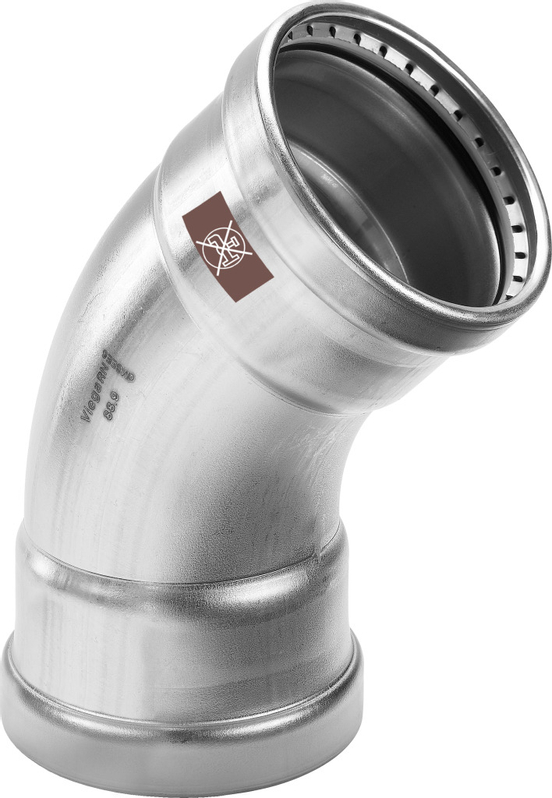 Oblouk 45° Viega Temponox s SC-Contur 1726xL 88,9