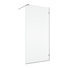 Pevná stěna Ronal Pur samostatná s L - kováním - montáž vpravo Atyp na zaměření 1001 - 1600 x 2000 mm, chrom/sklo mastercarré