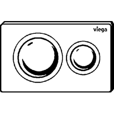 WC ovládací deska Prevista Viega 8610.1 VfS20 plast, černá mat