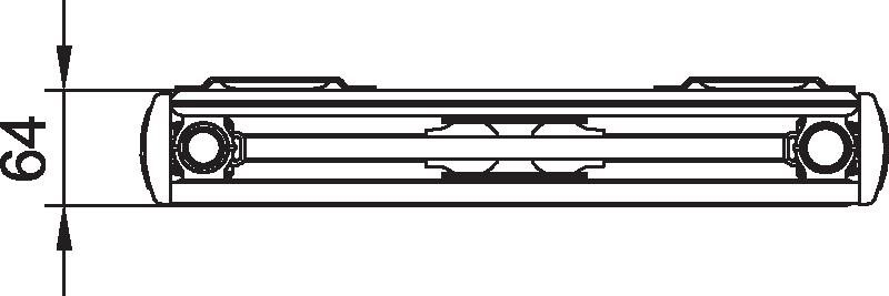 Radiátor vertikální Kermi therm-x2 Verteo Profil FSN 21 univerzální připojení 1200 x 800 mm, 1700 W, bílý