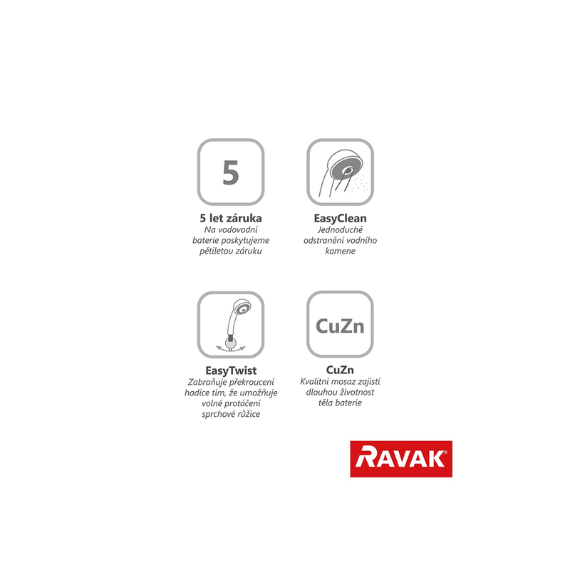 Nástěnný ventil Ravak BM 040.01CR s bidetovou sprškou a integrovaným držákem, chrom
