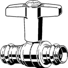 Kulový kohout Viega Profipress s SC-Contur 2275 28