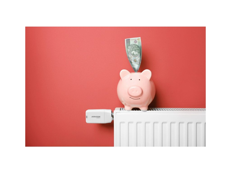 Samostatná elektronická hlavice Auraton Radiator Controller, bílá