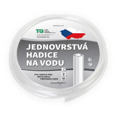 Hadice jednovrstvá Tubi BT crystal 12 x 16 mm, délka 100 m, průhledná